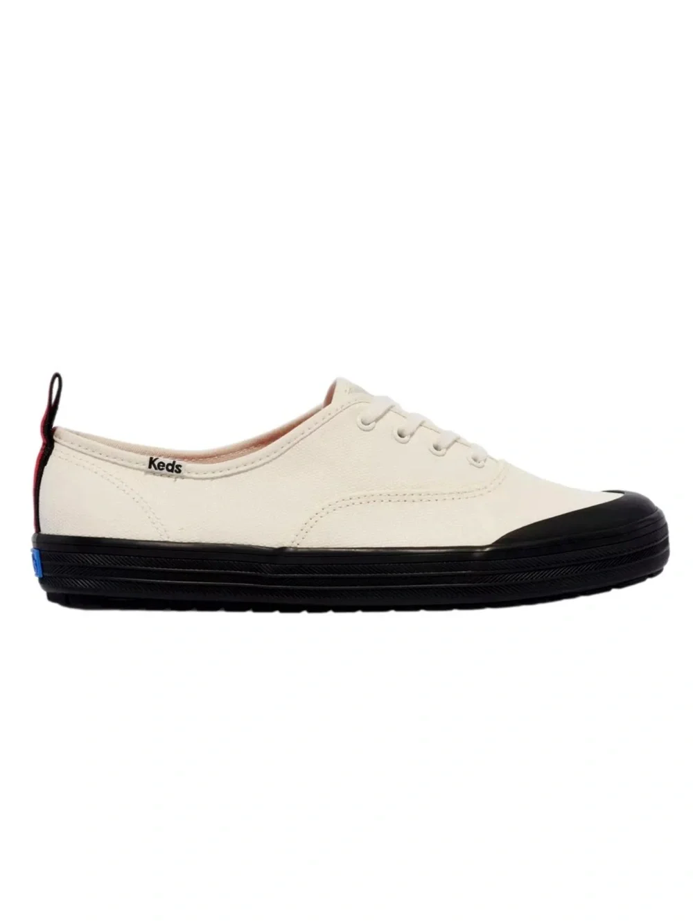 Keds Low-Top Champion Toe Rand Sneaker in Black & White, SZ 6 BRAND NEW!